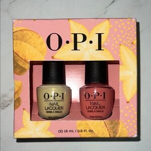 OPI Mini Nail Lacquers in Lemon Sorbet & Coral Blush